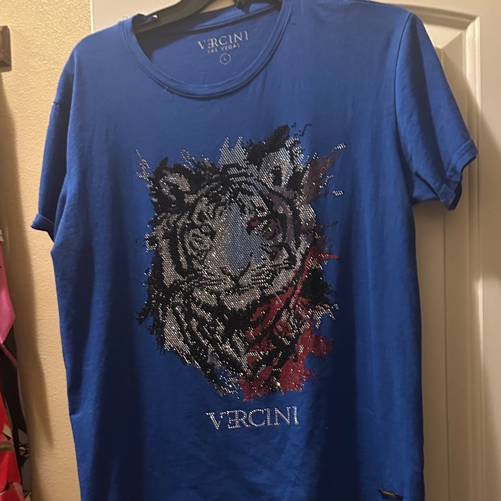 Blue Graphic Men's Shirt